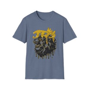 Lion King Graphic T-Shirt – Gold Crown Drip Streetwear Tee - Image 10