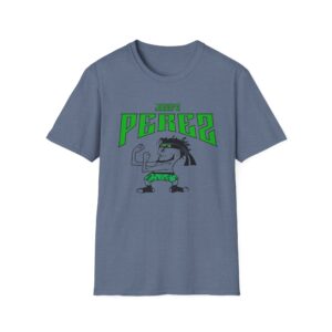 T-Shirt — 'PEREZ' Cartoon Fighter Graphic Tee (Green) - Image 7