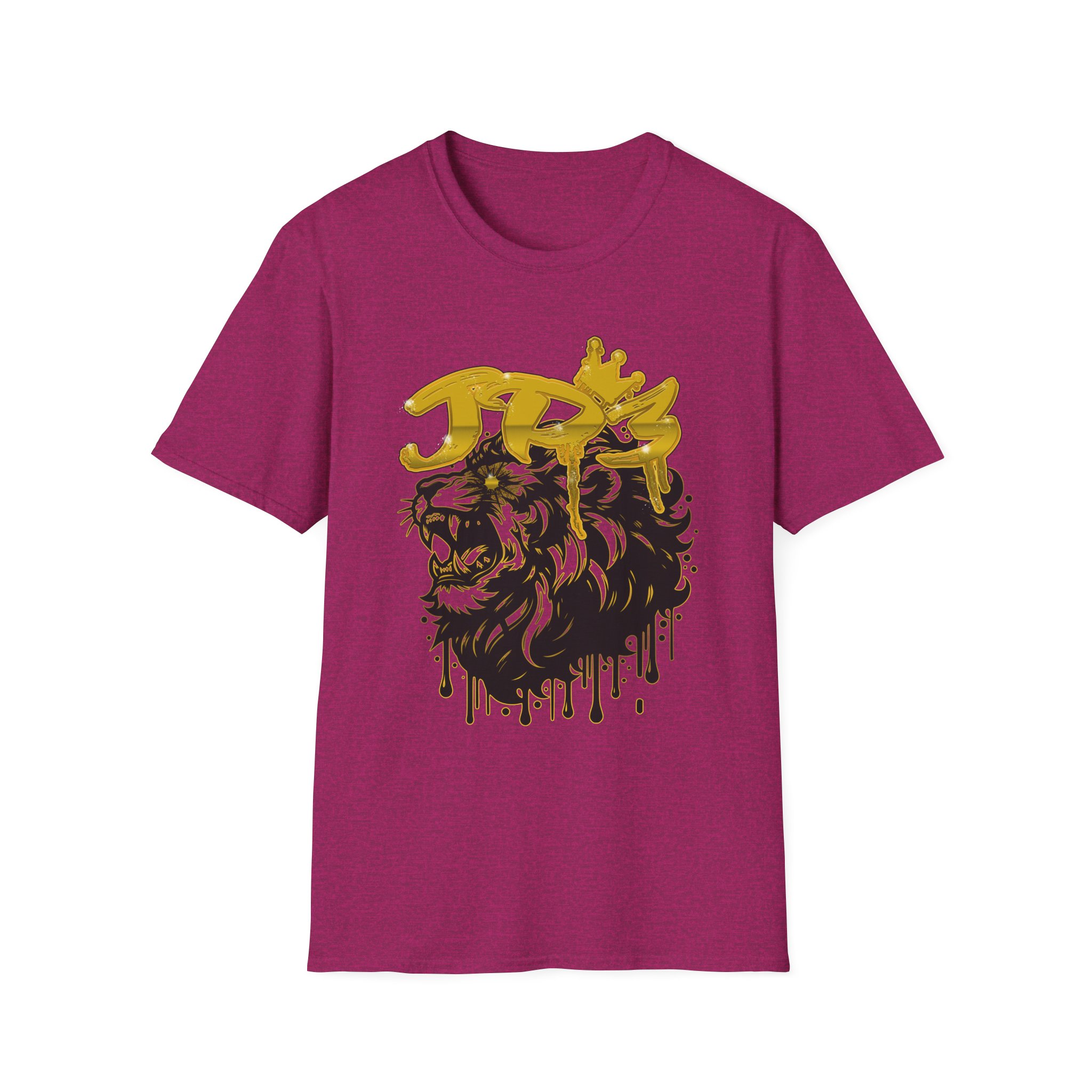 Lion King Graphic T-Shirt – Gold Crown Drip Streetwear Tee