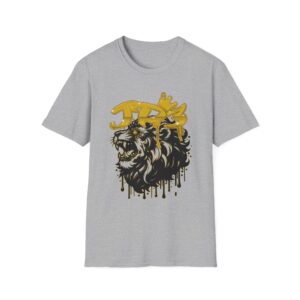 Lion King Graphic T-Shirt – Gold Crown Drip Streetwear Tee