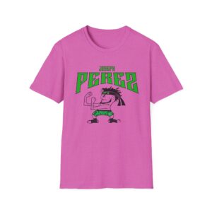 T-Shirt — 'PEREZ' Cartoon Fighter Graphic Tee (Green) - Image 9