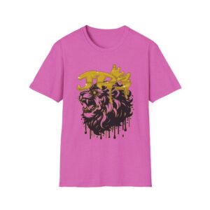 Lion King Graphic T-Shirt – Gold Crown Drip Streetwear Tee - Image 12