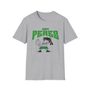 T-Shirt — 'PEREZ' Cartoon Fighter Graphic Tee (Green) - Image 3