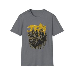 Lion King Graphic T-Shirt – Gold Crown Drip Streetwear Tee - Image 9