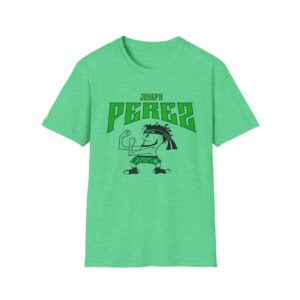 T-Shirt — 'PEREZ' Cartoon Fighter Graphic Tee (Green) - Image 5