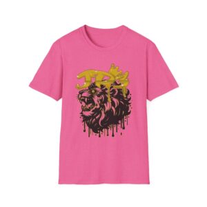 Lion King Graphic T-Shirt – Gold Crown Drip Streetwear Tee - Image 11